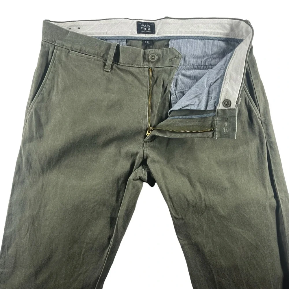 J. Crew Mens Pants Stretch Green size 31 - 10677